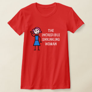 T-shirt Cheveux roses Incroyable femme rétrécie