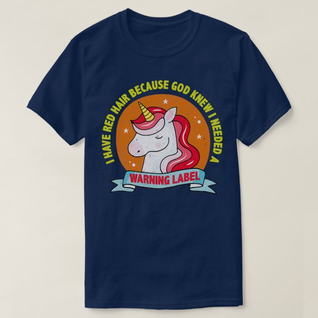 T-shirt cheveux rouges dieu t (Design devant)