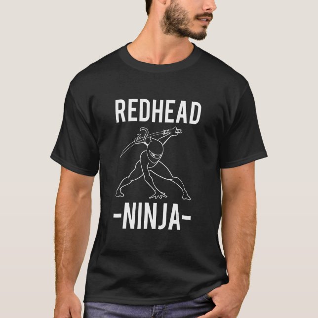 T-shirt Cheveux rouges Ninja (Devant)