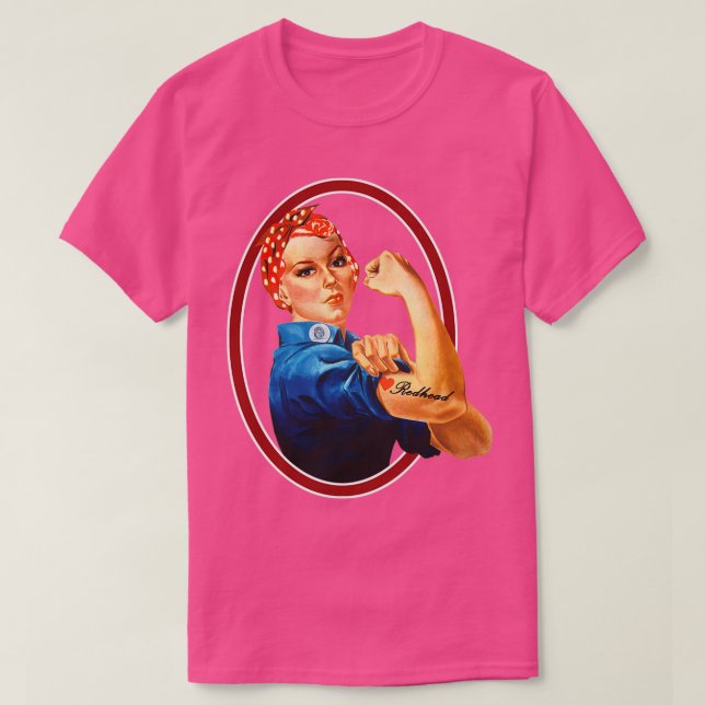 T-shirt Cheveux rouges Redhead Power Giant (Design devant)