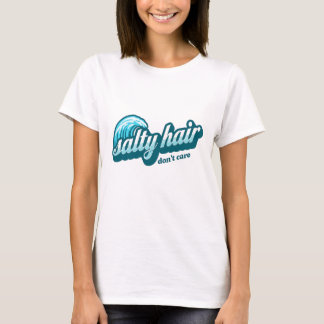 T-shirt Cheveux salés - Gras Vibes de plage Graphique
