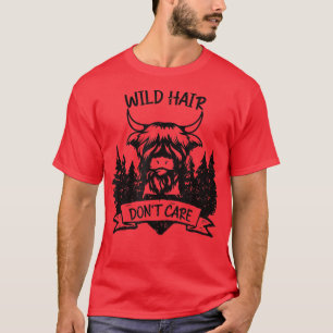 T-shirt Cheveux sauvages écossais fermiers ne s'en soucie