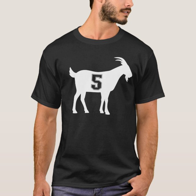 T-shirt Chèvre 5 G.O.A.T. Numéro Cinq chèvre (Devant)