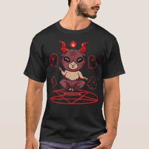 T-shirt Chèvre à tête de pentagramme Baphomet 666
