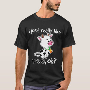 T-shirt Chèvre adorable vache laitière ferme de bétail tro