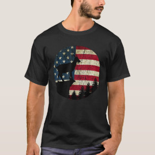 T-shirt Chèvre American Drapeau cadeau Fermier Chèvre Whis