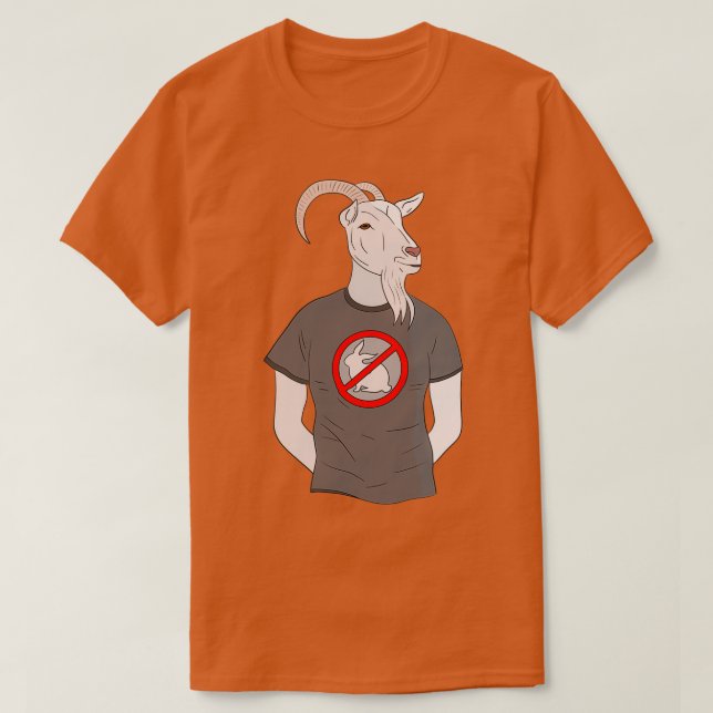 T-shirt Chèvre anti-lapin (Design devant)