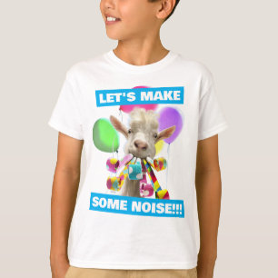 T-shirt Chèvre avec des pétards de fête