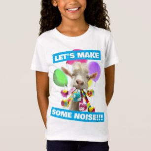 T-Shirt Chèvre avec des pétards de fête