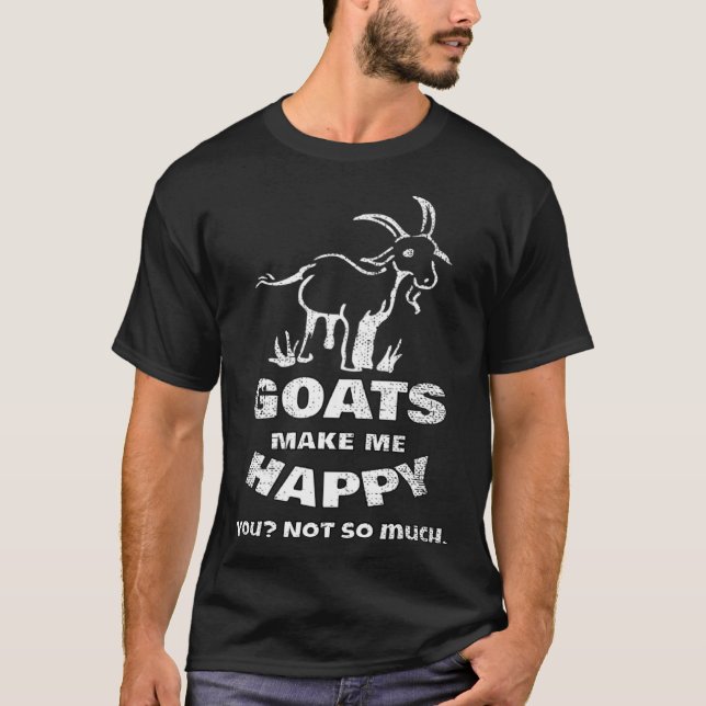 T-shirt Chèvre   Chèvre joyeuse (Devant)