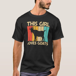 T-shirt Chèvre cool Pour Filles Femmes Agricultrice Chèvre