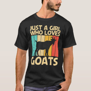 T-shirt Chèvre cool Pour Filles Femmes Agricultrice Chèvre