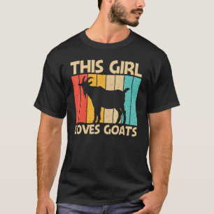 T-shirt Chèvre cool Pour Filles Femmes Agricultrice Chèvre