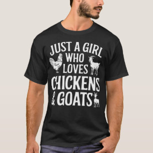 T-shirt Chèvre Cool Pour Filles Femmes Animal Élevage Chèv
