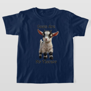 T-shirt Chèvre de bébé avec fourrure de bouffée et express
