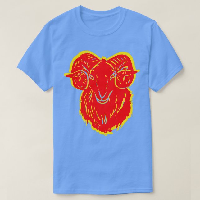 T-shirt Chèvre de feu pour la prospérité  (Design devant)