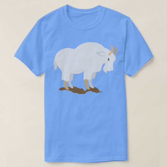 T-shirt Chèvre de montagne blanche (Design devant)