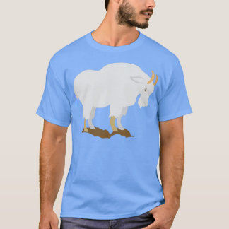T-shirt Chèvre de montagne blanche