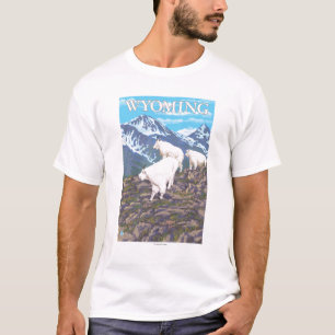 T-shirt Chèvre de montagne blanche FamilyWyoming