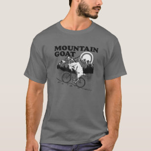 T-shirt Chèvre de montagne Funny VTT Vélo de chèvre Vin