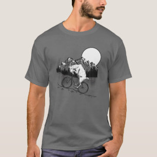 T-shirt Chèvre de montagne Funny VTT Vélo de chèvre Vin