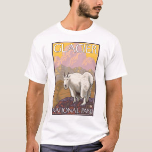 T-shirt Chèvre de montagne - Parc national des Glaciers, 