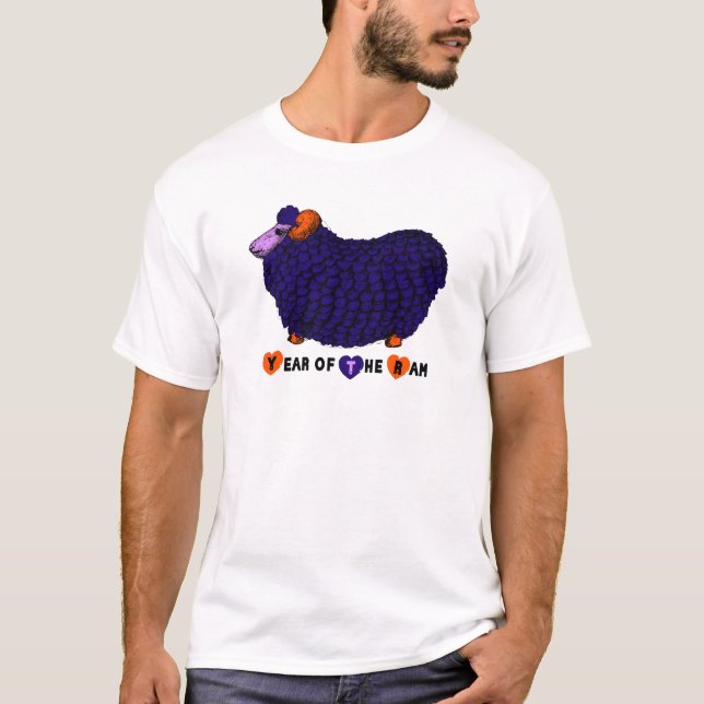 T-shirt Chèvre de mouton de bélier Année Bélier de bélier  (Devant)
