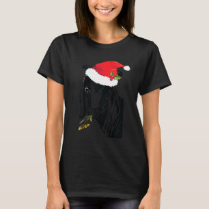 T-shirt Chèvre de Noël adorable Santa Hat ferme animal 3