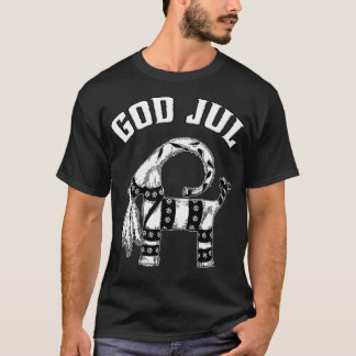 T-shirt Chèvre de Noël de paille suédoise Dieu Jul Julboc 