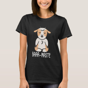 T-shirt Chèvre de yoga posture de lotus yogi femmes médita