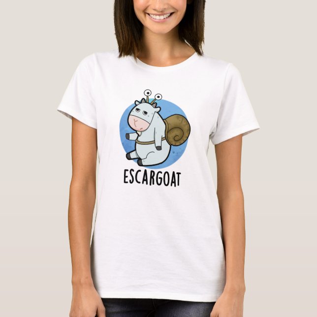 T-shirt Chèvre d'Escar Amusant tourte d'escargot française (Devant)