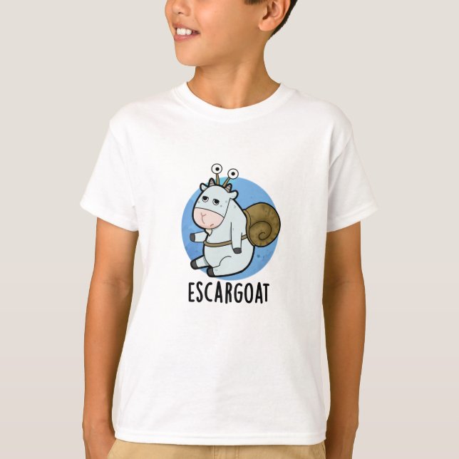 T-shirt Chèvre d'Escar Amusant tourte d'escargot française (Devant)