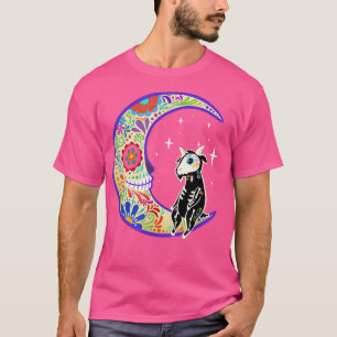 T-shirt Chèvre Dia de Los Muertos Skeleton Sugar Skull T-S