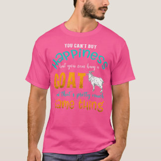 T-shirt Chèvre Drôle Ne Peut Pas Acheter Le Bonheur Achete