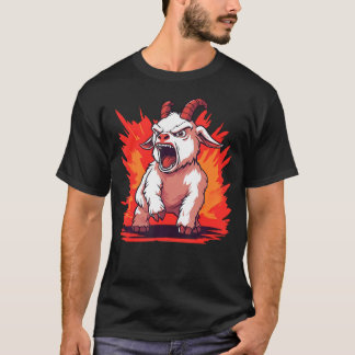 T-shirt Chèvre en colère Chèvre drôle