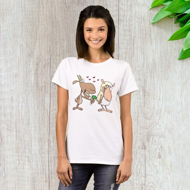 T-shirt Chèvre Et Mouton En Amour (Créateur téléchargé)