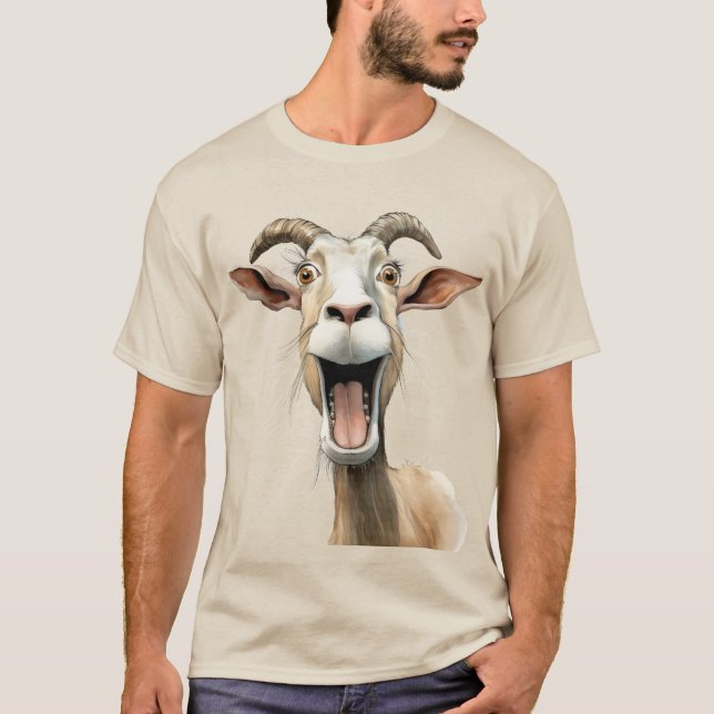 T-shirt Chèvre fantaisiste (Devant)