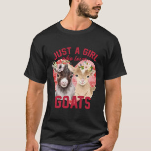 T-shirt Chèvre Fille Femmes Maman Farmer Don Juste Une Fil