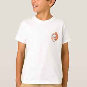 T-shirt Chèvre Mignonne Tenant un Biberon de Lait Enfants