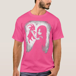 T-shirt Chèvre noire Démon Baphomet Satanic Goth Dark Alt 