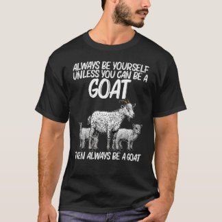T-shirt Chèvre Pour Hommes Femmes Garçons Filles Chèvre