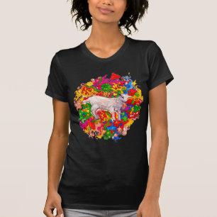 T-shirt Chèvre psychédélique