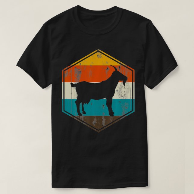 T-shirt Chèvre rétro (Design devant)