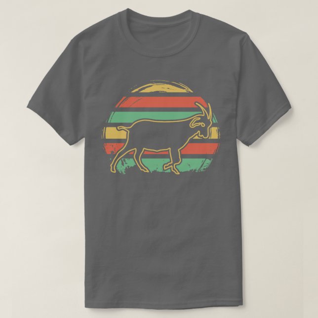 T-shirt Chèvre rétro 1 (Design devant)