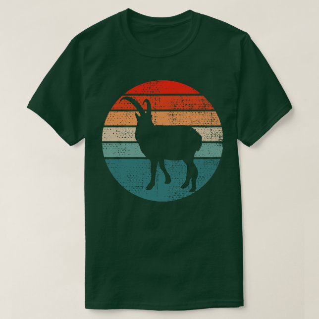 T-shirt Chèvre Retro Vintage 1 (Design devant)