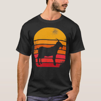 T-shirt Chèvre Retro Vintage 60s les années 70 Sunset Farm