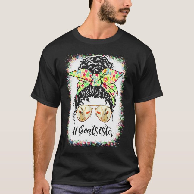 T-shirt Chèvre Soeur Coiffure Décoiffée Lunettes P (Devant)