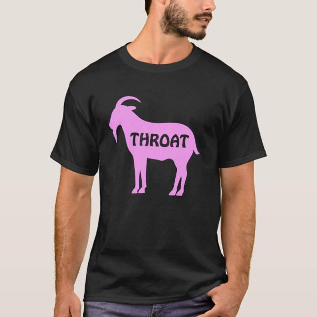 T-shirt Chèvre Throat Costume humoristique adulte (Devant)