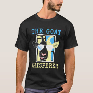 T-shirt Chèvre Whisperer drôle Chèvre Cool avec lunettes d
