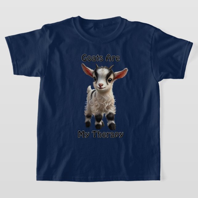 T-shirt Chevreau à la fourrure duveteuse et à l'expression (Poser)